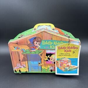 Vintage 1965 Liddle Kiddles Klub House Vinyl Playset Doll House Mattel W/ Tag!!